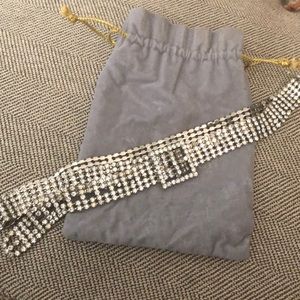 Ellen Tracy Rhinestone Belt